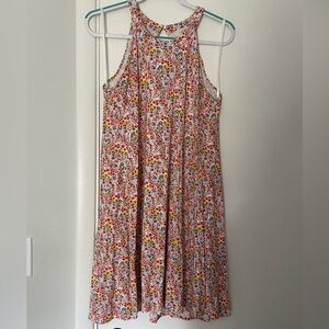 NWOT LOFT Floral Halter Dress